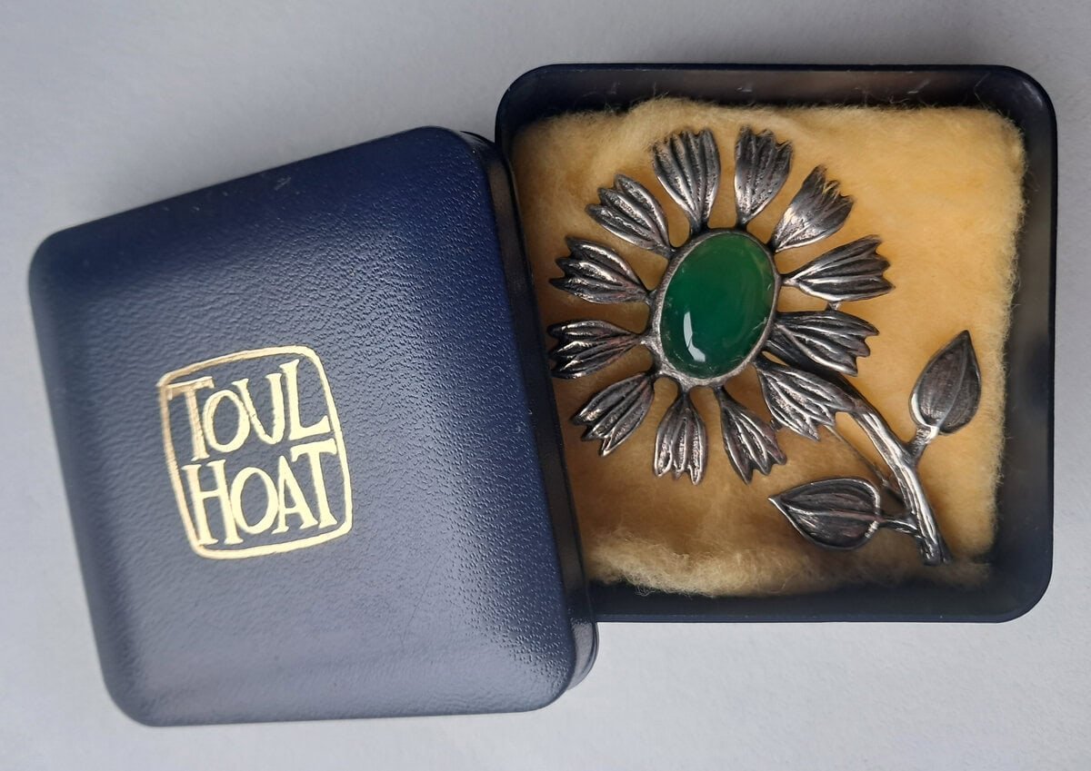 Broche Argent Massif Toulhoat Motif Liane – Bijou Breton Artisanat Argenté